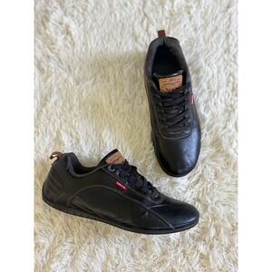 Levi's Mens Black Leather Casual‎ Driving Shoes Sneakers Size 13